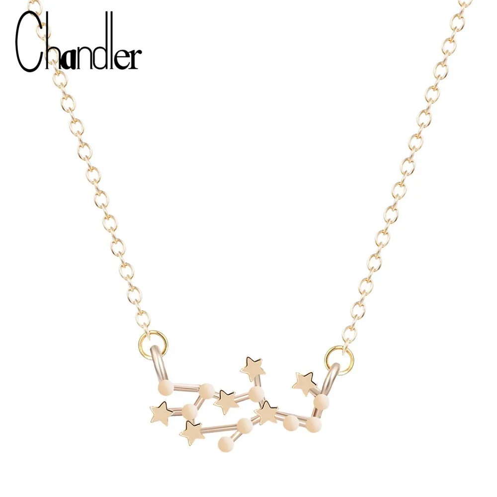 Женское ожерелье с подвеской в виде знака зодиака 12 созвездий|fashion necklace|necklace