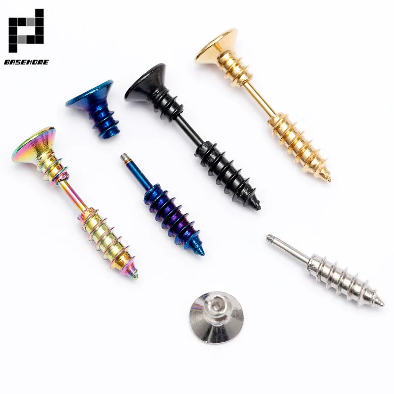 1 пара женские серьги гвоздики из нержавеющей стали| |