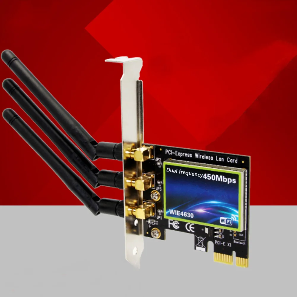Wifi адаптер офисные аксессуары PCI Express Интернет беспроводной 450 Мбит/с Настольный