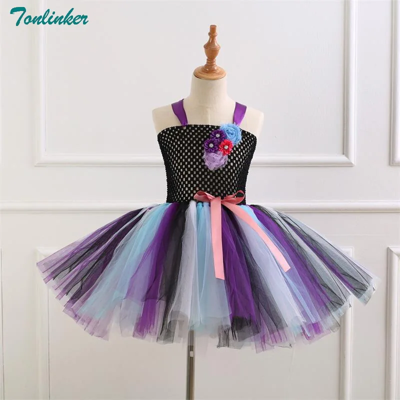 Обувь для девочек Единорог Тюль чёрное платье пачка с единорогом ободок рогом