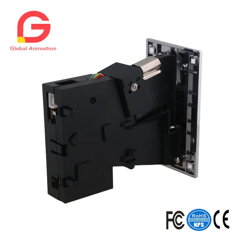 Акцептор селектора монет с черной пластиковой пластиной компарационная Боковая