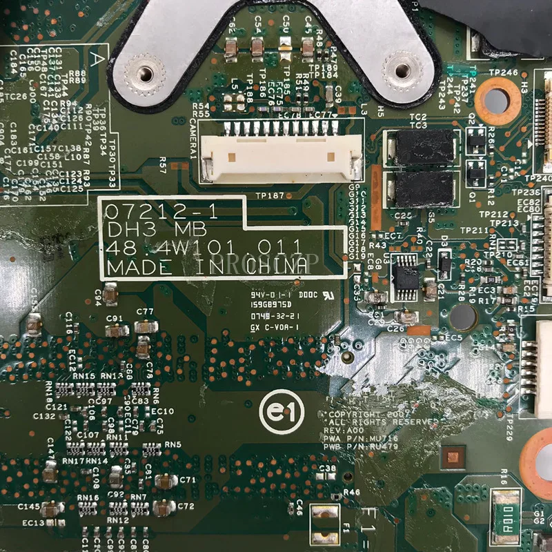 Для XPS M1530 материнская плата для ноутбука CN-0MU715 0MU715 MU715 07212-1 48.4W101.011 хорошо работает