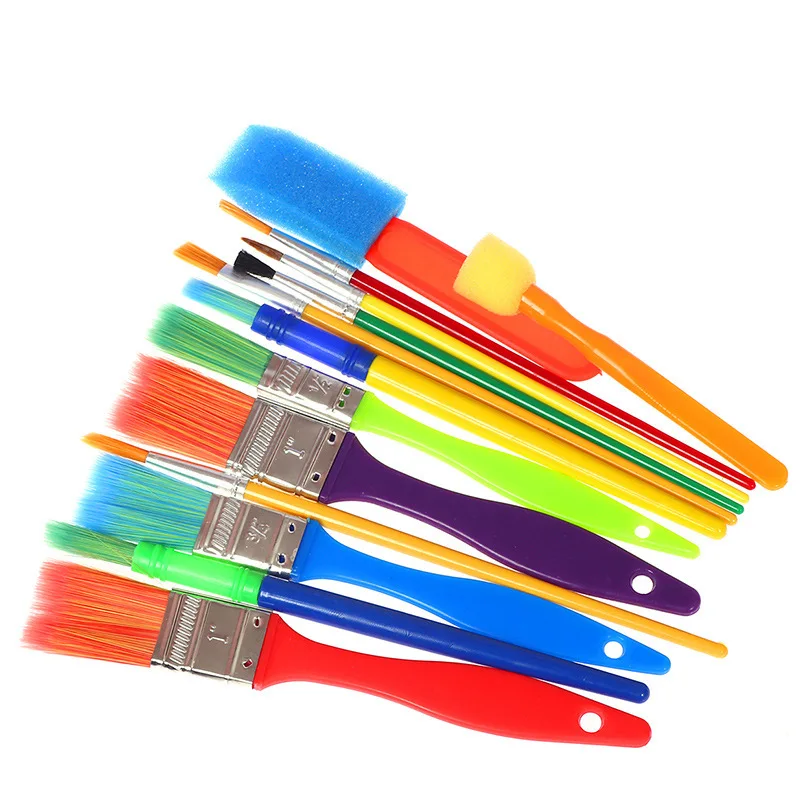

2019 Children's gifts 15 brush sets Children's brush Paint brushes are washed Graffiti tools brush kindergarten equipment AB392