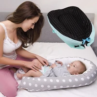 cotton baby bed portable infant nest baby crib cradle washable babynest soft childrens bed cradle outdoor toddler travel beds