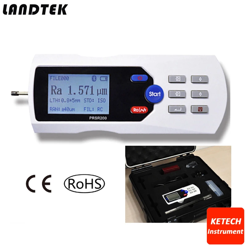 Цифровой портативный измеритель шероховатости поверхности PRSR200 сертификация