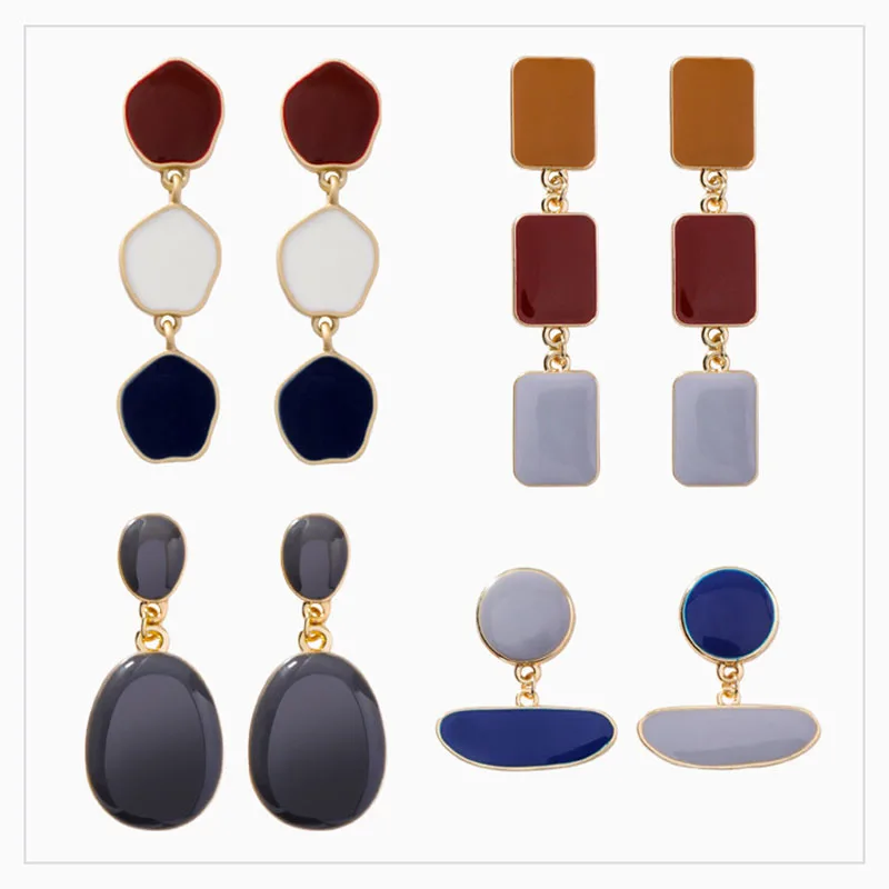 2019 в Корейском стиле минимализм со старинными цветными виде капель масла с