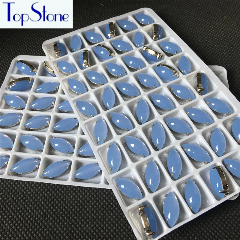 TopStone 5x10 мм 7x15 Высококачественный акриловый Опаловый камень для шитья с сильной