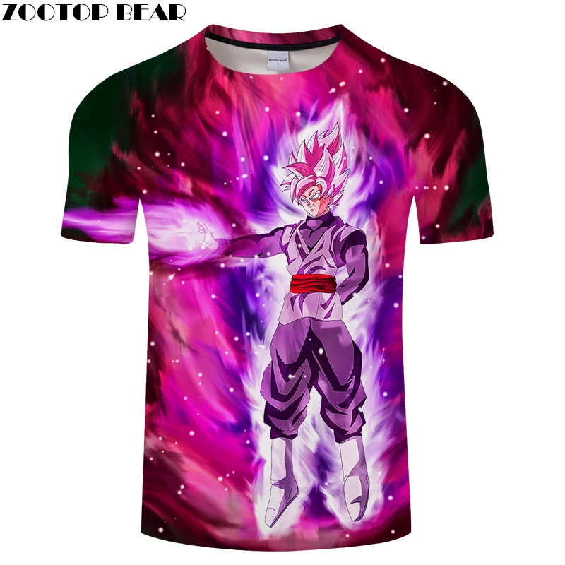 Супер Saiyan Me Tshir tDragon Ball Z Ultra Instinct Goku летняя футболка с 3D принтом Dragon забавная