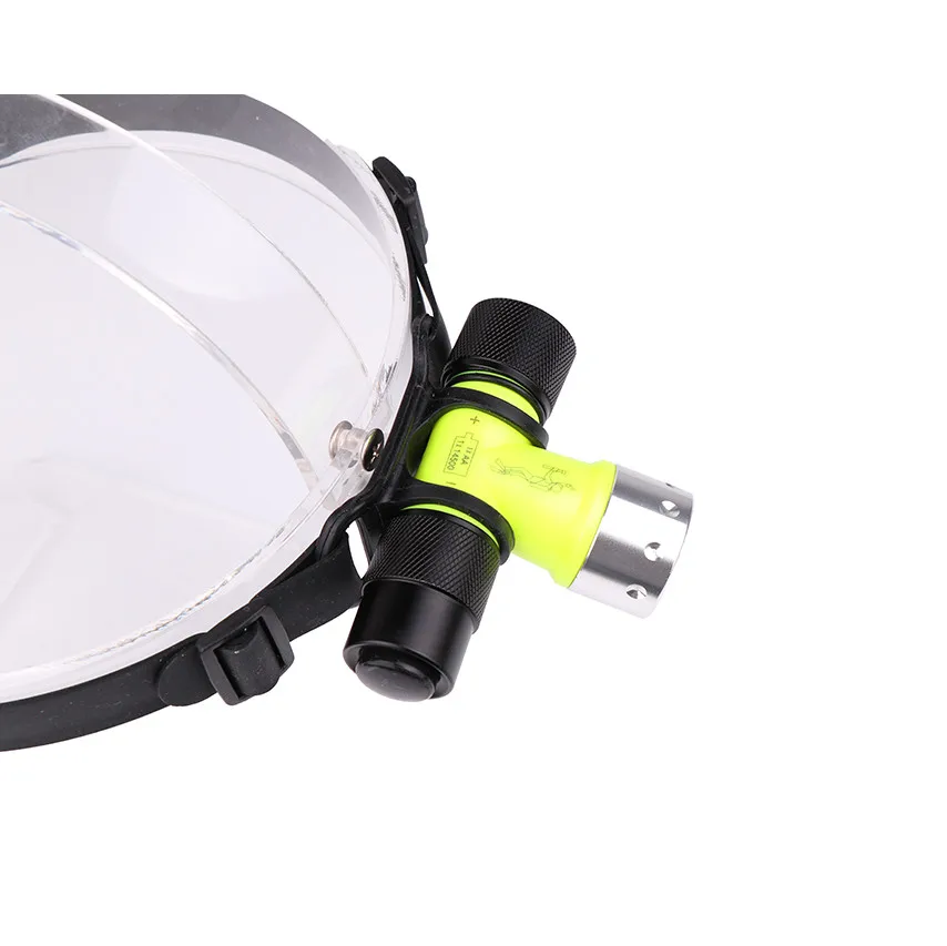 Водонепроницаемый XML T6 3 режима налобный светильник для дайвинга фонарь