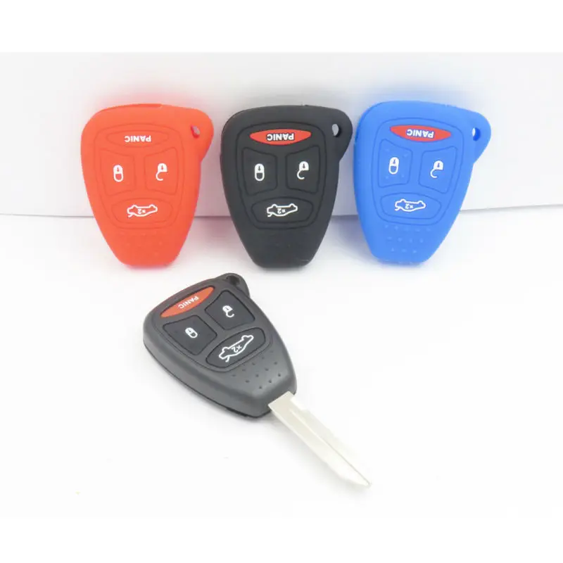 Cocolockey силиконовый чехол для ключей от машины Chrysler 300 Aspen Dodge Dakota Durango Jeep Grand Cherokee 4