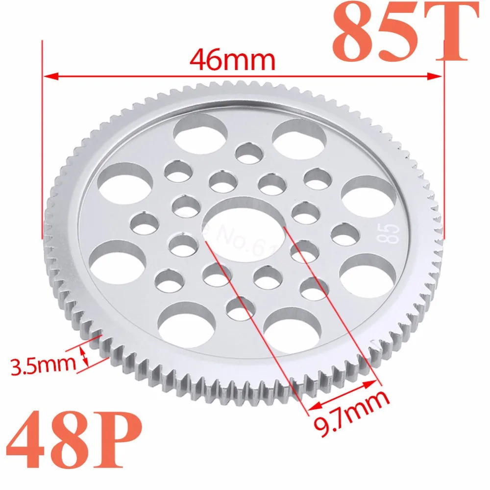 Металлическая прямая Шестерня 48P 92T 85T 80T 19T 20T 21T 22T 23T 24T 25T 26T шестерни двигателя s для