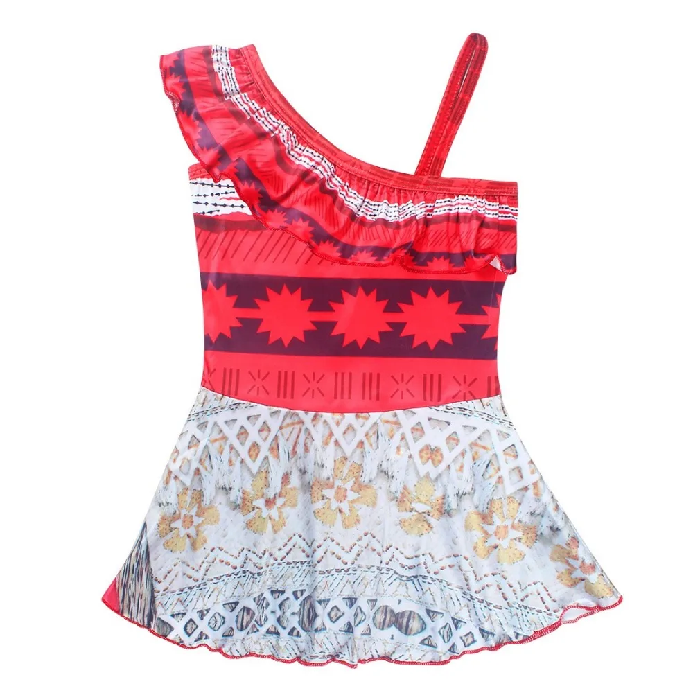 Детские Обувь для девочек Купальник Одна деталь Моана пляжные Купальники