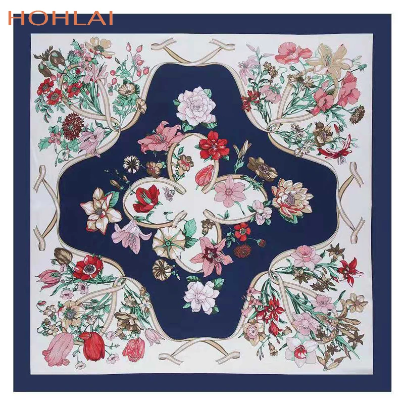 Новинка весны 2019 шарф из натурального шелка шаль изысканный принт Пашмина