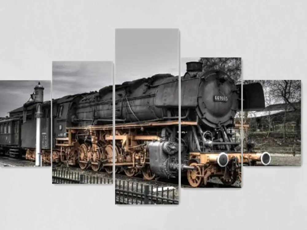 Ретро паровой поезд 5 шт. новое квадратное сверло для вышивки крестом мозаика