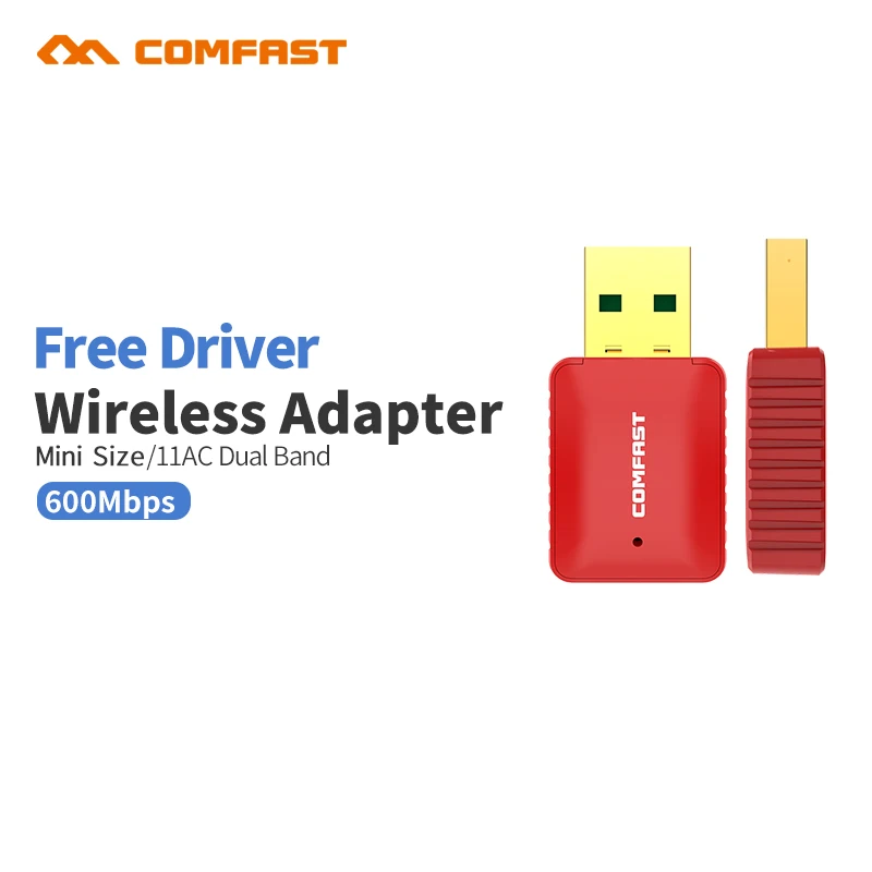 Бесплатно драйвер COMFAST CF 925A Мини Wi Fi адаптер AC600 Беспроводной двухдиапазонный usb