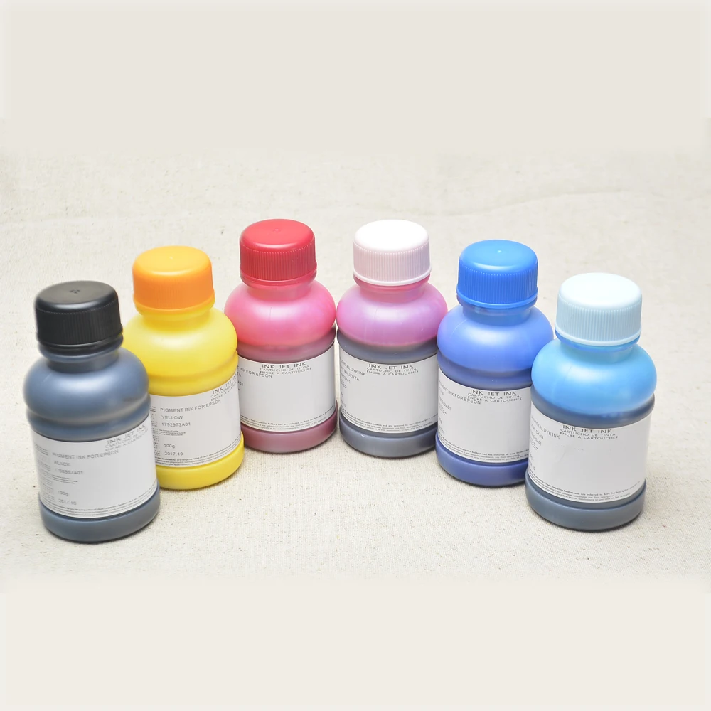 

(6 pieces/lot)Inexpensive,for Epsons Universal Pigment Ink 6 Color +100ML use for Epsons all Inkjet Printers & ciss