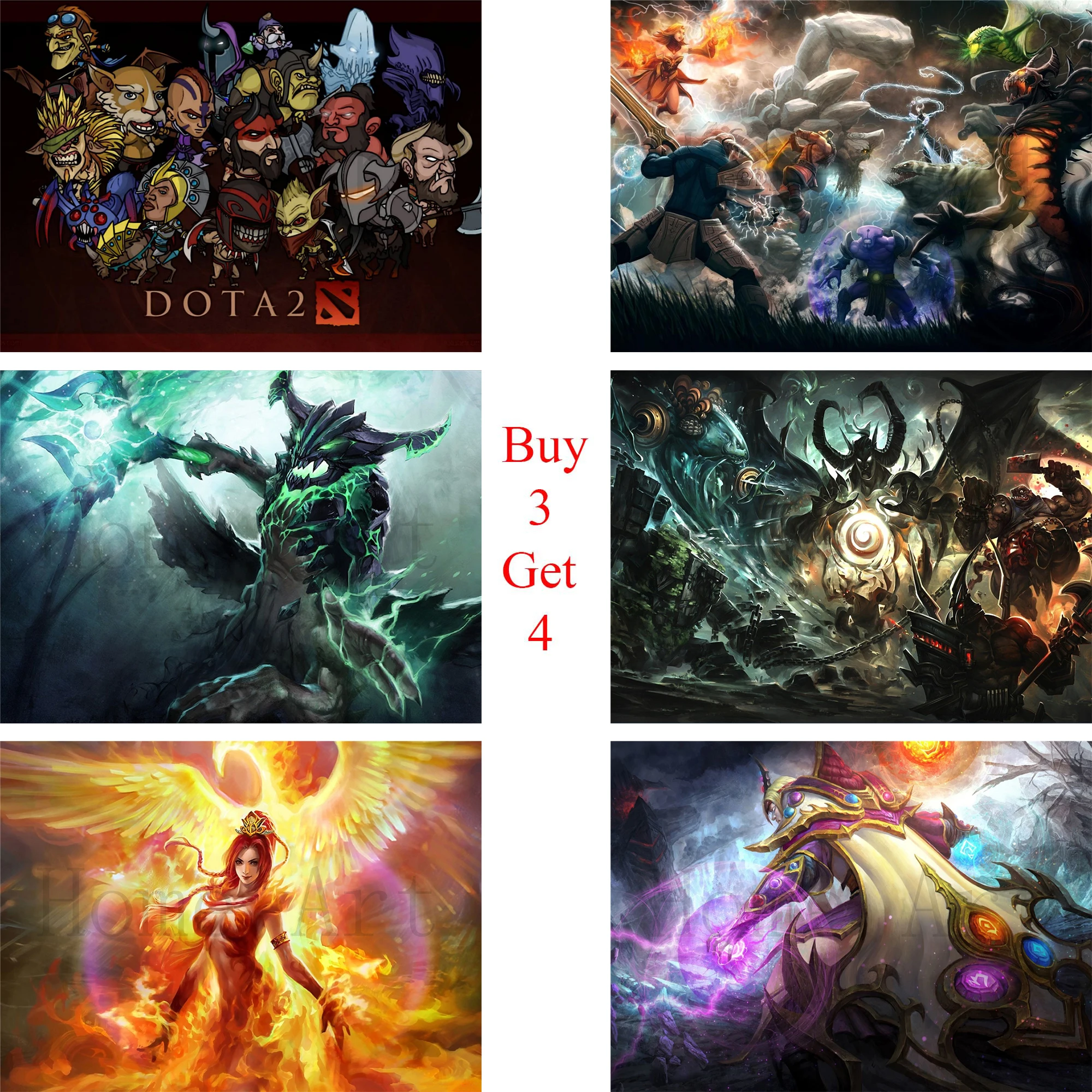 Плакат DotA прозрачные наклейки на стену украшение для дома высокое качество