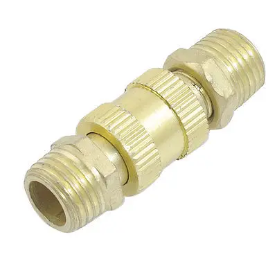 

Gold Tone Male to Male Thread Manual Hand Slide Valve 1/4"PT Mrayu