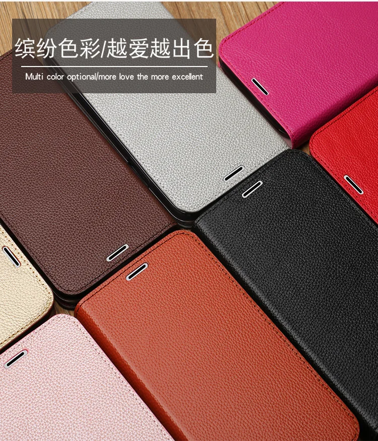 Роскошный флип-чехол для телефона чехол для Xiaomi mi 5 6 8 A1 A2 Max 2 3 чехол с текстурой личи на присоске для Red mi Note 4 4X 4A 5 5A Plus