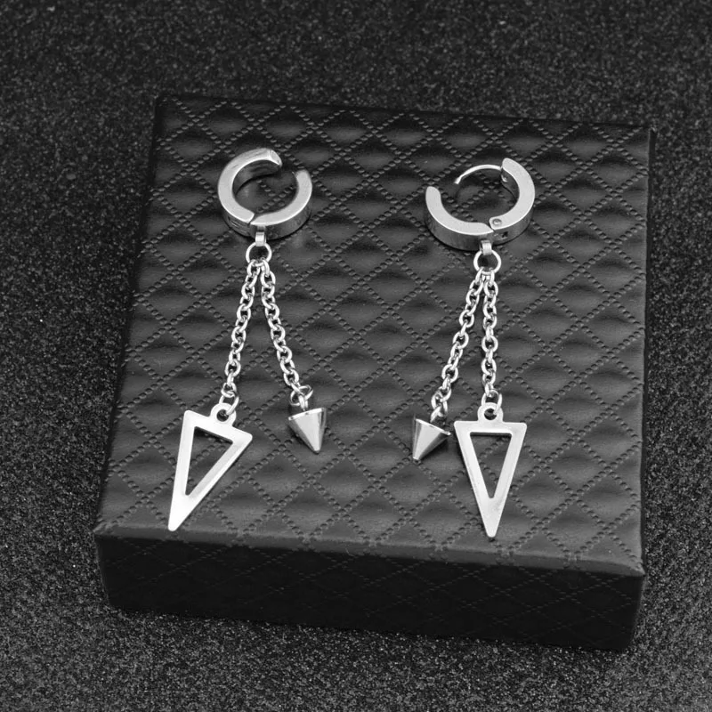 Серьги-гвоздики из нержавеющей стали в стиле панк для мальчиков | Украшения и