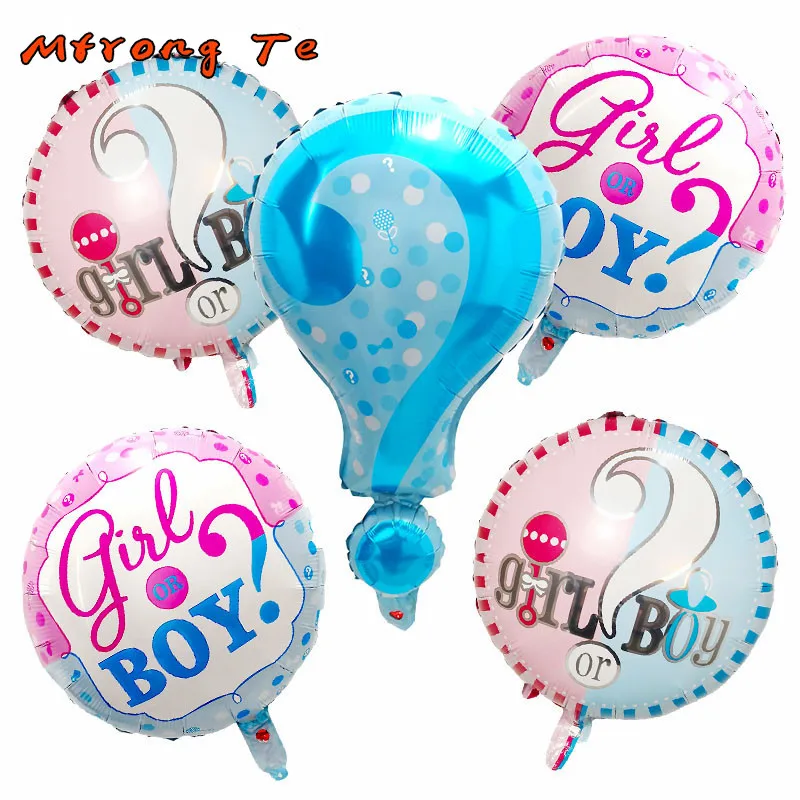 5 шт./лот, новинка, пол, Reveal Globos, для девочек или мальчиков, фольгированные шары, для дня рождения, вечеринки, украшения детский душ, пол, открытые, вечерние, принадлежности