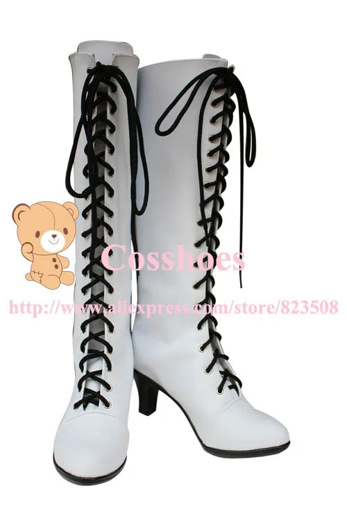 Белые ботинки Angela на заказ из черного Батлера Косплей Kuroshitsuji|boots black|boots cosplayboots boots