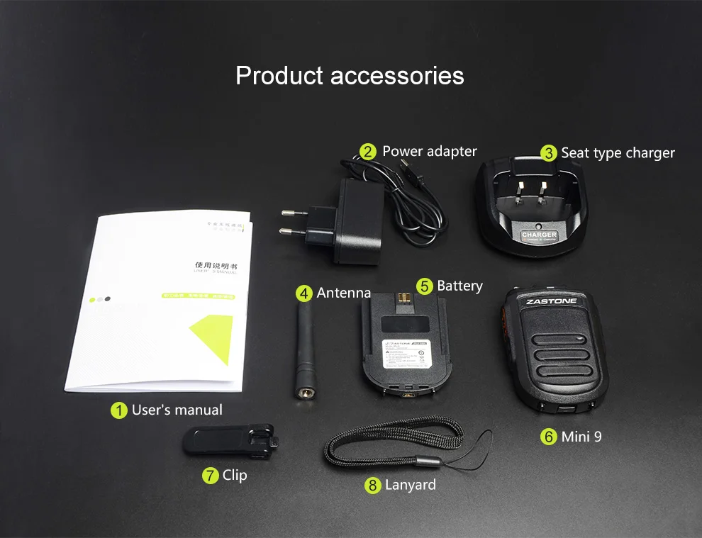 2 шт) Zastone mini9 128 каналов uhf мини тела walkie talkie двухстороннее радио 5 Вт 400-470 МГц портативный Радиоприемник