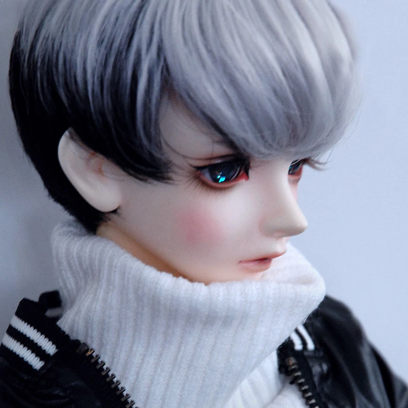 Allaosify bjd волосы 1/3 1/4 1/6 BJD Кукла Высокая температура парик девушка и мальчик короткие прямые парики SD BJD парик с взрыва смешанный цвет