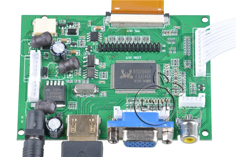 7 дюймовый 800*480 TFT ЖК дисплей 52Pi с платой драйвера HDMI VGA 2AV для Raspberry Pi 3 / 2 Модель B/ПК