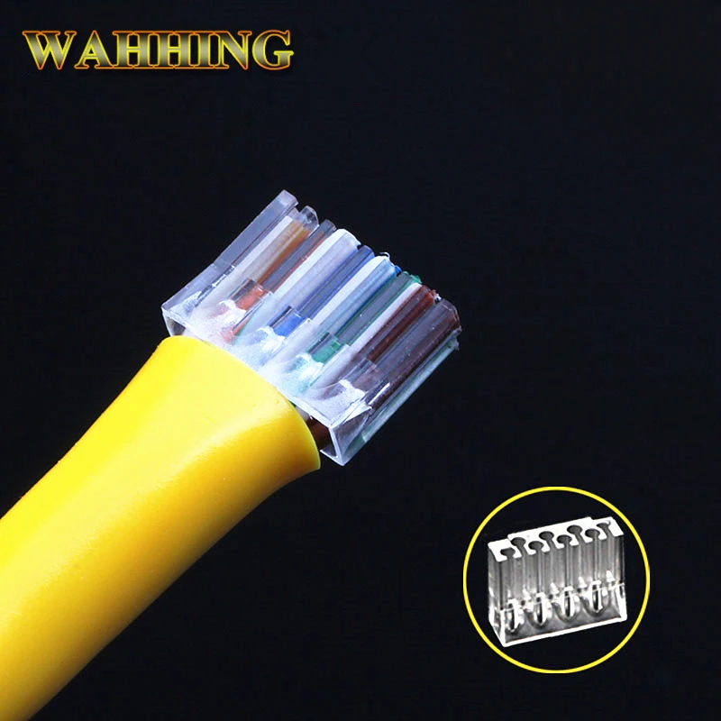 Разъем Cat6 RJ45 UTP кабель ethernet разъем 8P8C сеть CAT 6 модульные разъемы с 5 мм сапоги