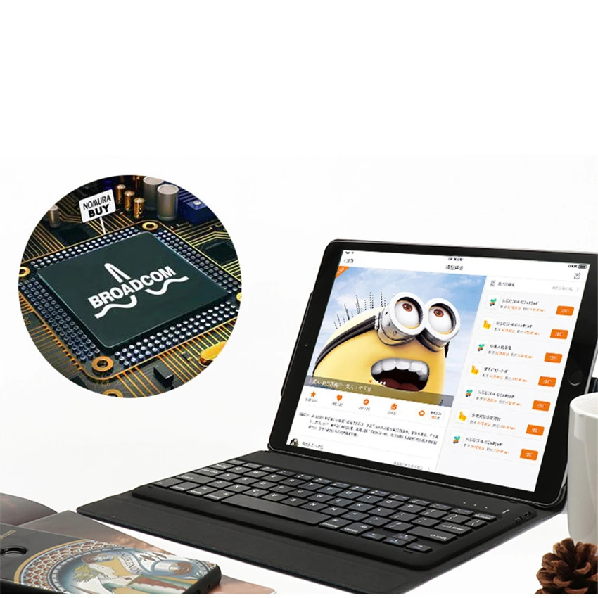 Кожаный чехол с Bluetooth клавиатурой для 2018 ipad pro9.7/10/11/12. 9 Магнитный съемный