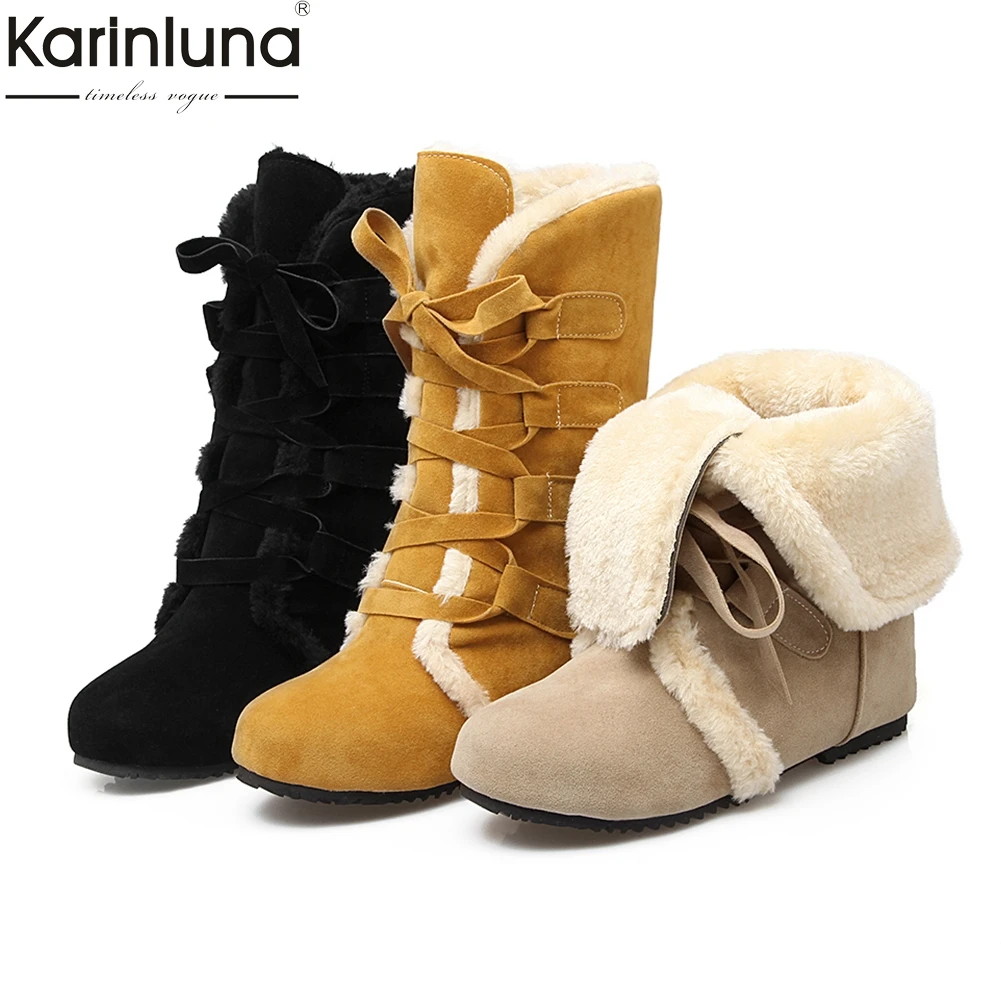 

Женские удобные плюшевые зимние ботинки высокого качества, большие размеры 30-52, женская обувь, сохраняющая тепло обувь для русской зимы, женские ботинки, 2019