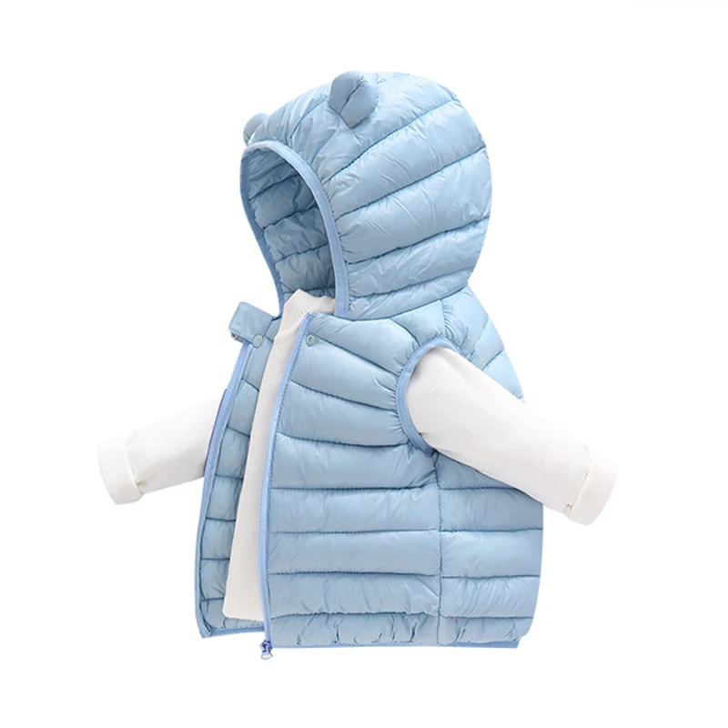 Детский жилет с ушками панды для От 1 до 4 лет и мальчиков сезон осень зима плотный