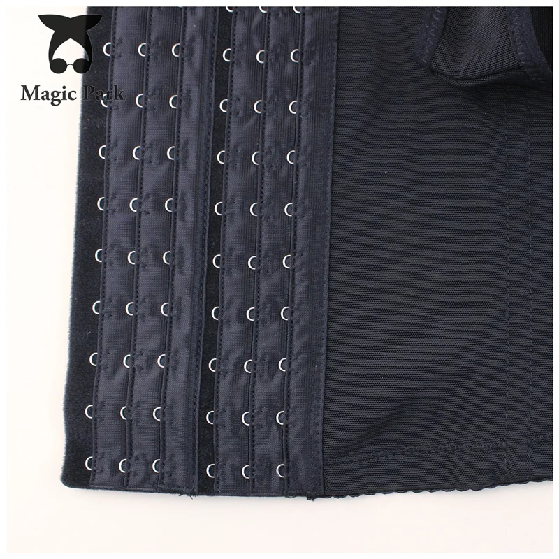 Magicpark S-4XL Талия Пластика живот черный Для женщин Shaper Топы корректирующие 6 рядов
