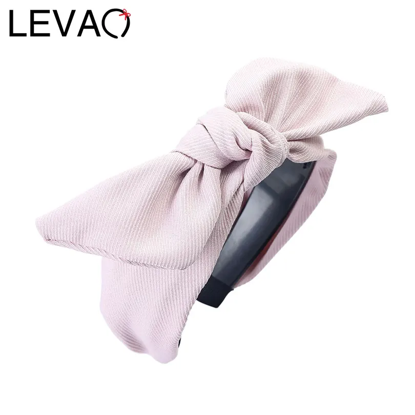 LEVAO, новинка, однотонный цвет, хлопок, для женщин, тюрбан, лента для волос, корейский ободок, завязанный, аксессуары для волос, головной убор для женщин, аксессуары для волос