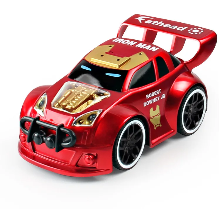 Мстители RC автомобиль Игрушечные лошадки для мальчиков Железный человек Капитан