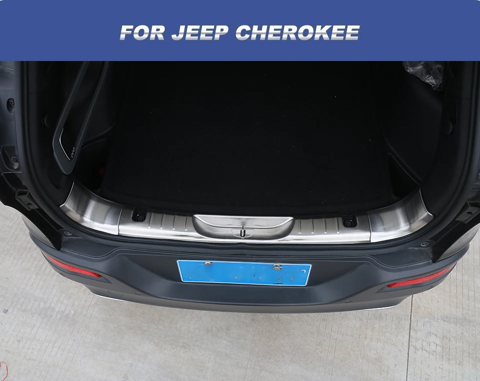 SHINEKA для Jeep Cherokee, Автомобильный интерьер, багажник, бампер, накладка, угол, порог, защита от потертостей для Jeep Cherokee