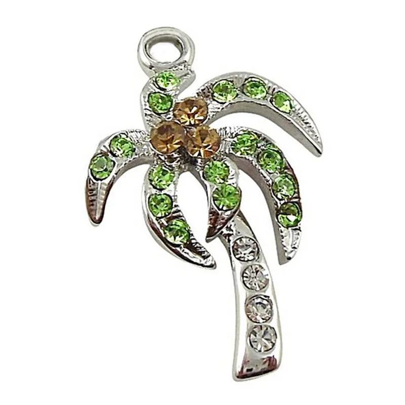 Очаровательные Подвески из сплава с двойным носом и горным хрусталем пляжные