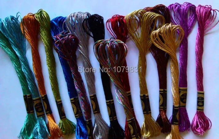 Бесплатная доставка популярная металлическая нить для вышивки крестиком 30