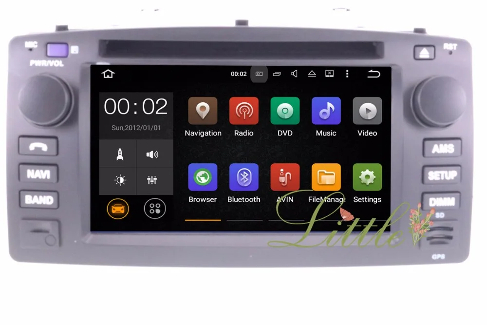 DVD-плеер Android6 автомобильный GPS-навигатор для Toyota Corolla 2001-2006 8-ядерный