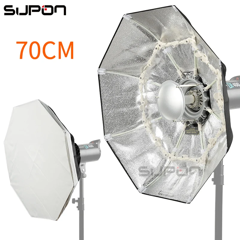 SUPON 70 см фотостудия Складная красота блюдо Speedlite Octabox зонтик софтбокс внутренний