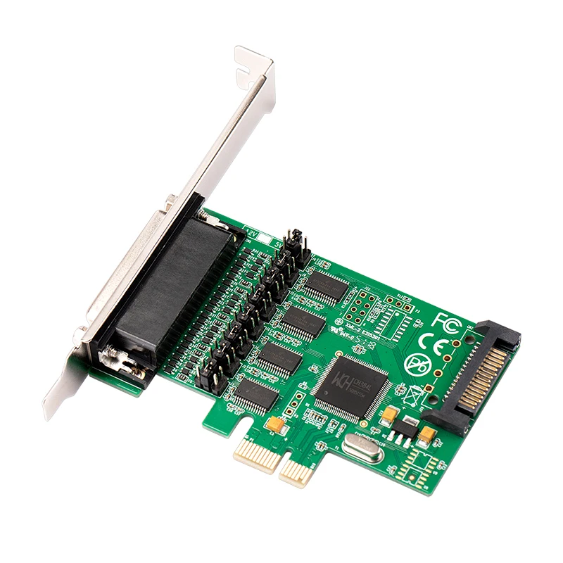 Последовательный адаптер 4 порта RS 232 последовательный DB9 PCI Express RS232 в PCIe плата