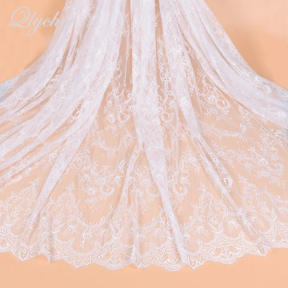 3 м совершенно новые ресницы Кружевная Ткань Вышивка для женщин одежда Платья