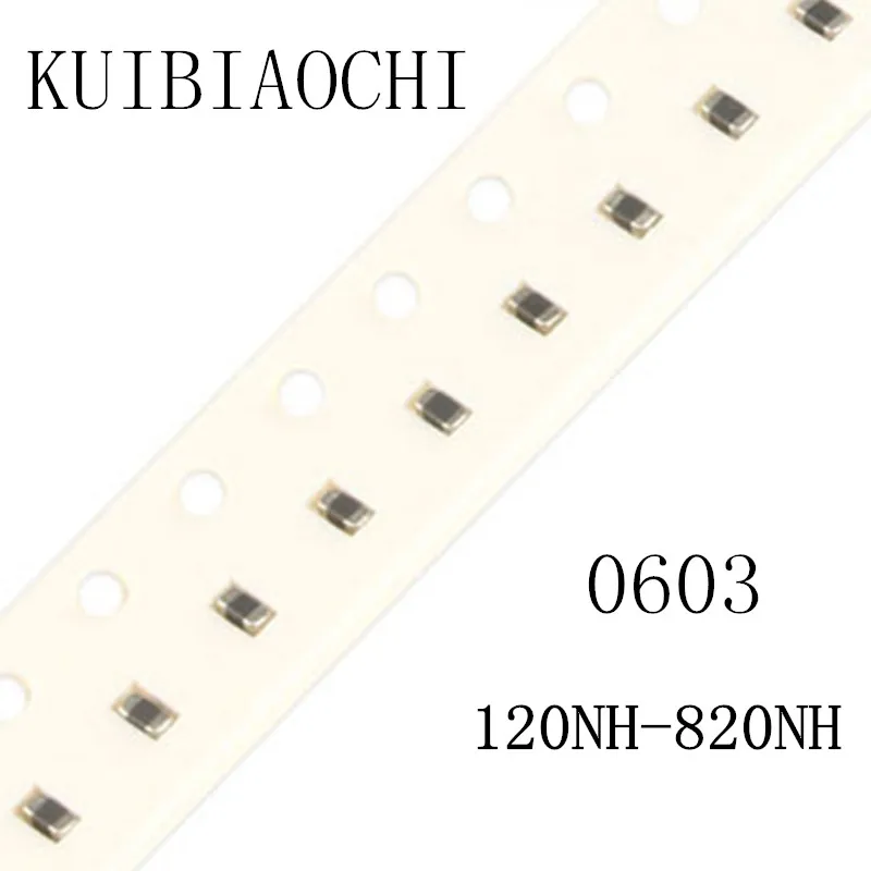 50 шт./лот 0603 SMD индуктор 120nH 150nH 180nH 220nH 270nH 330nH 390nH 470nH 560nH 680nH 820nH|Индукторы| |
