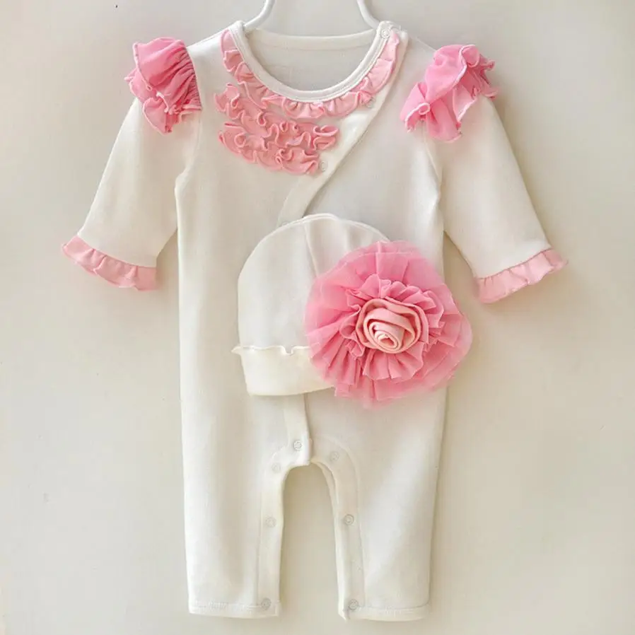 Женское боди и шляпа для новорожденных | Мать ребенок