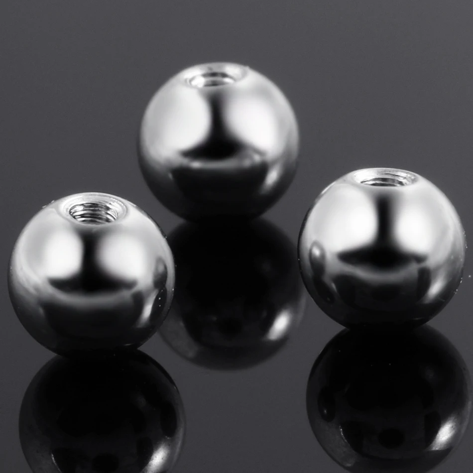 Сменные титановые шарики для пирсинга аксессуары губ сосков пупка языка бровей 50