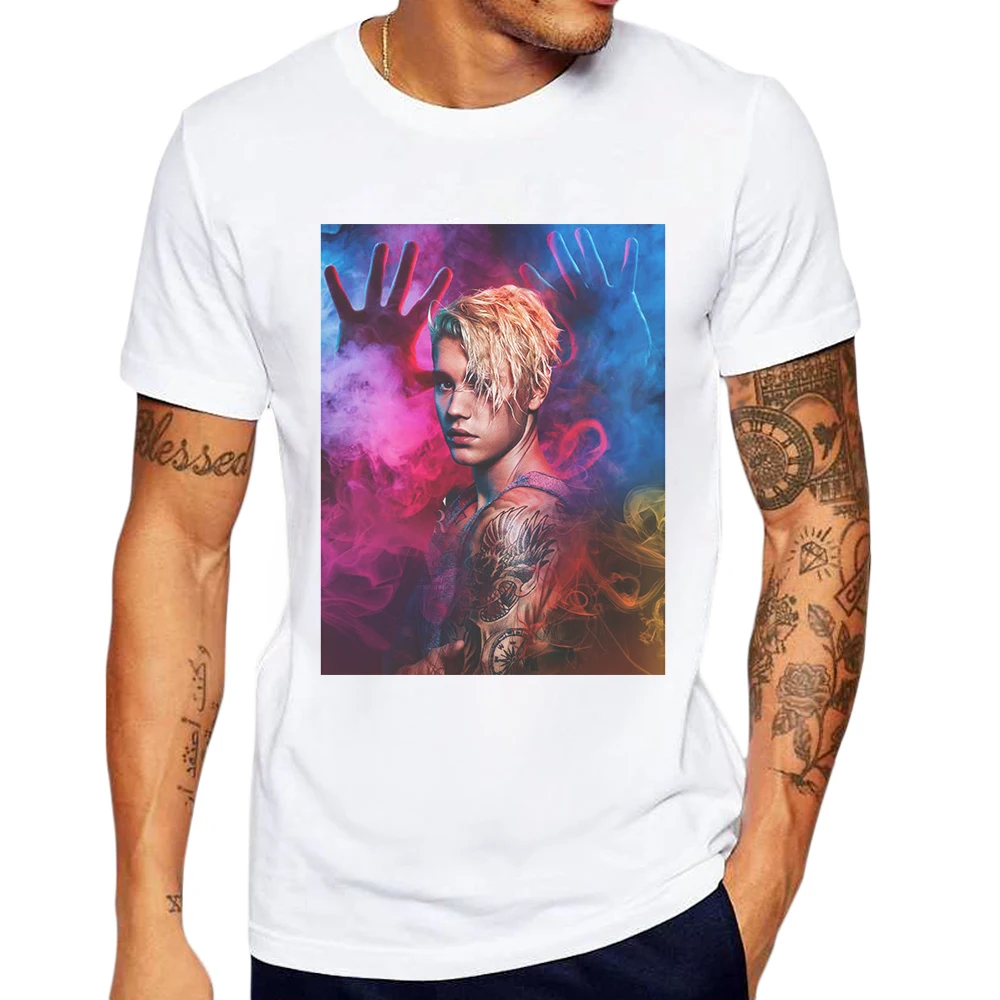 

Newest Summer Men T-Shirt Justin Bieber Printing Fashion Mens Tshirts Short Sleeve Cotton Basic Tees Shirts High Quality Tops