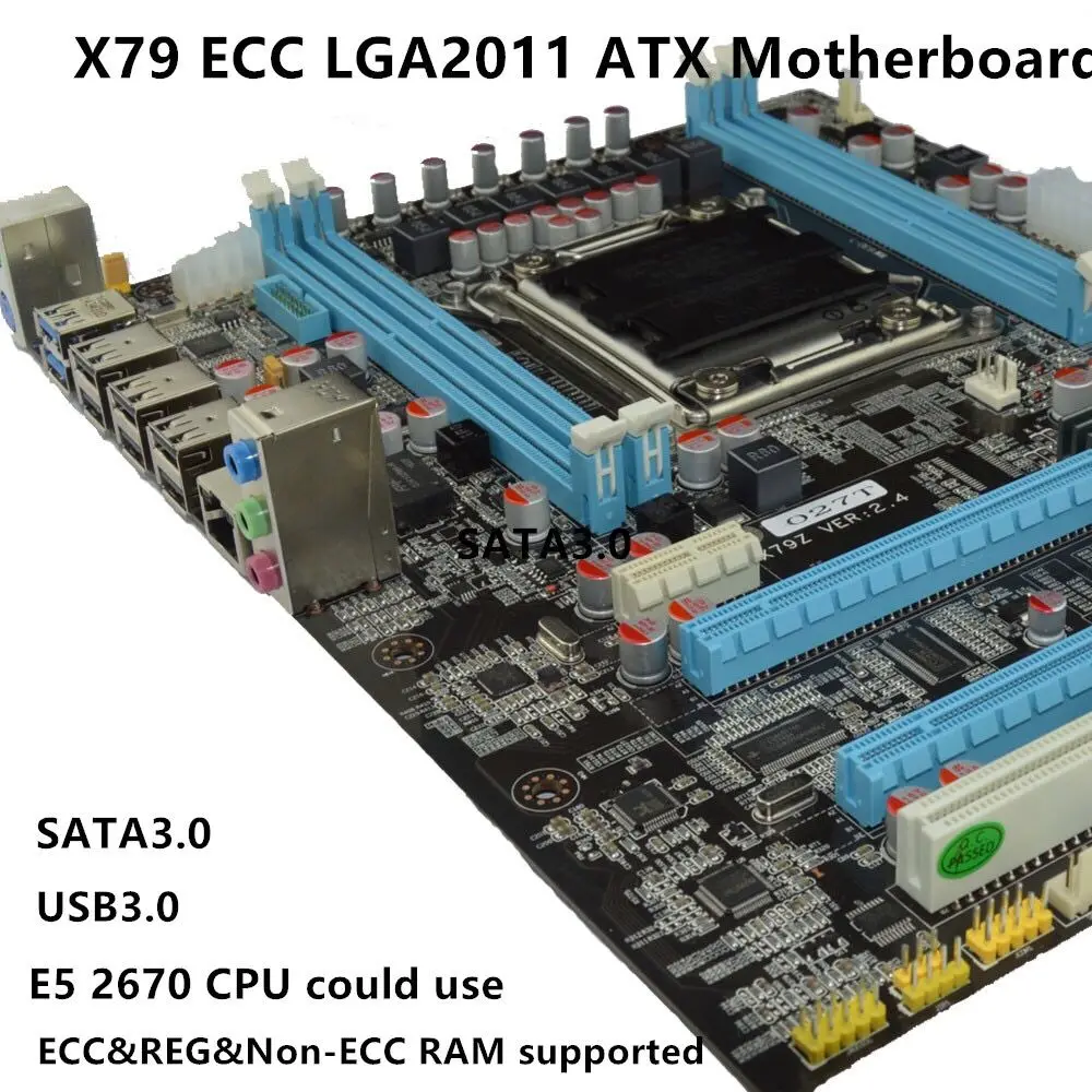 Runing X79 материнская плата по стандарту ATX LGA2011 DDR3 4 канала поддержка не ecc/reg ecc/ecc поддержка памяти i7 3960x Xeon E5 V1 и V2 процессоры