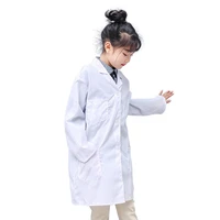 1 pcs children nurse doctor white lab coat uniform top performance costume medical tc21