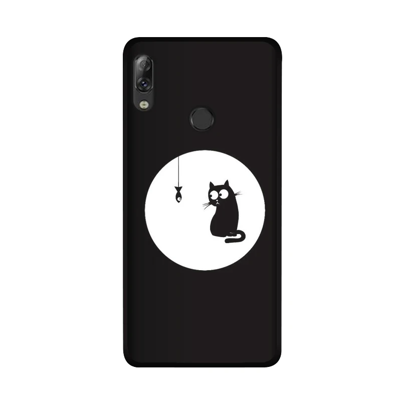 As picture showing Мягкий чехол PENSEN из ТПУ Для lenovo K5 Pro, матовый чехол с рисунком, чехол для телефона s для lenovo K 5 PRO, милый цветочный чехол с котом - Цвет: As picture showing